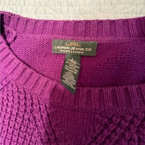 Ralph Lauren Rich Purple Women's Crew Neck Sweater